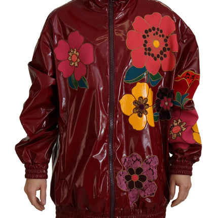 Veste de luxe florale marron