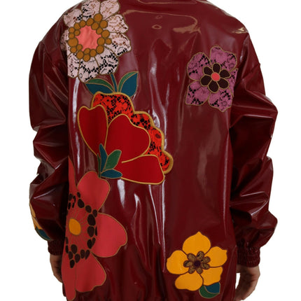 Veste de luxe florale marron