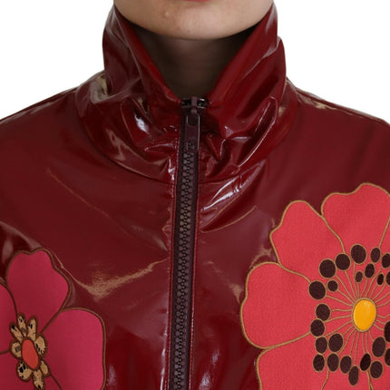 Veste de luxe florale marron