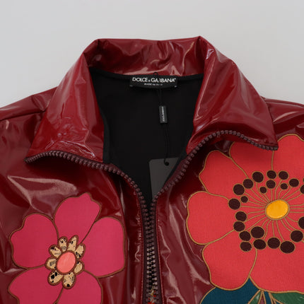 Veste de luxe florale marron