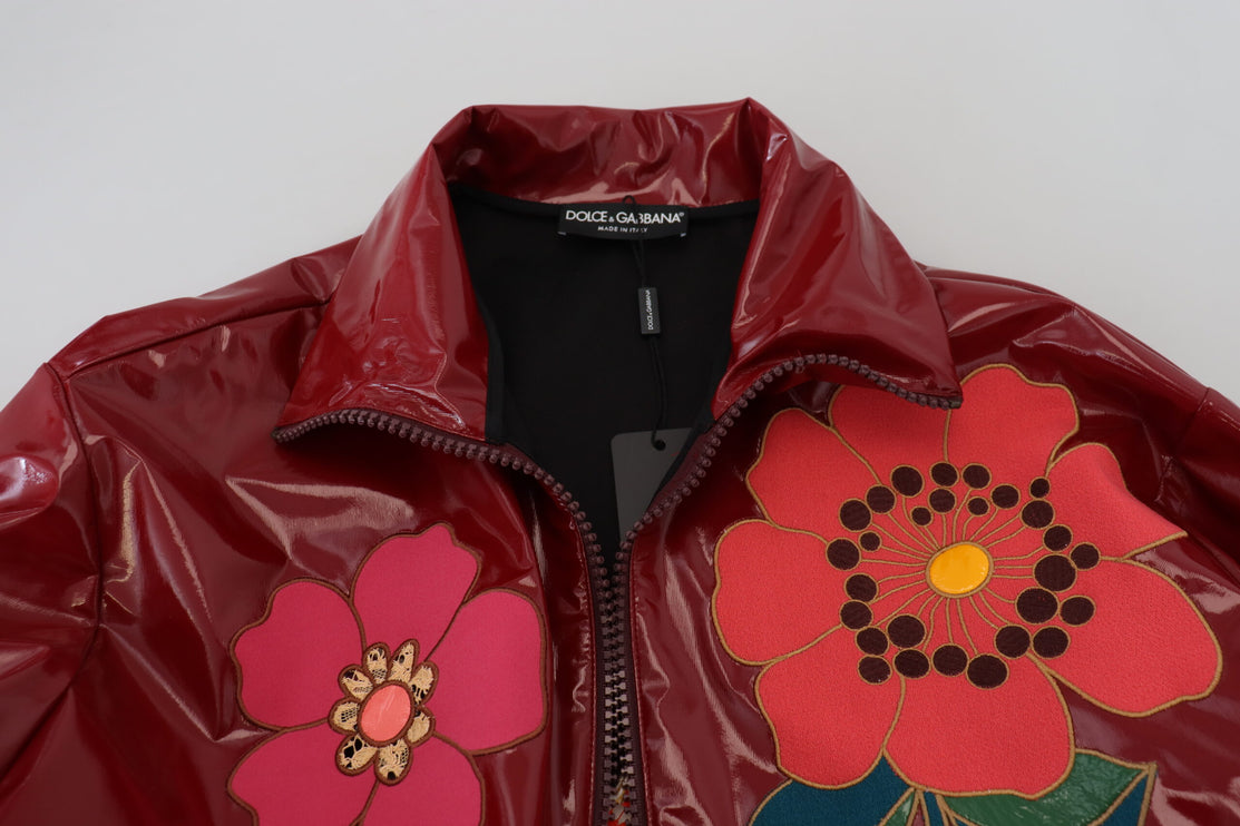 Veste de luxe florale marron