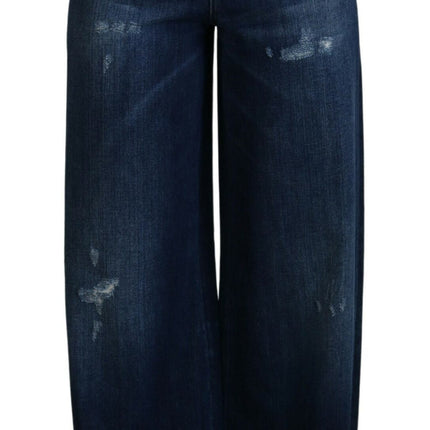 Verfraaide rechte been designer jeans