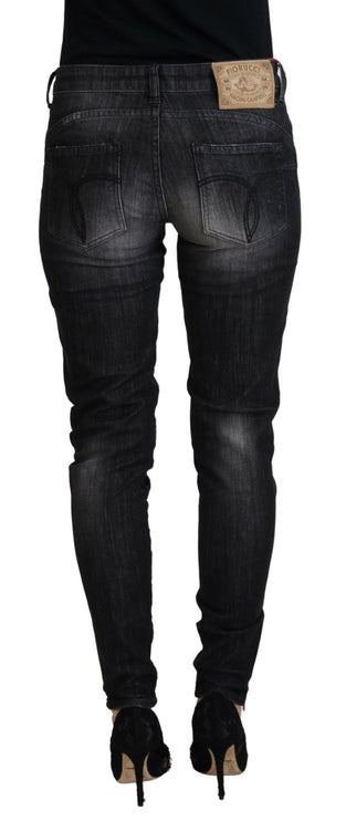 Chique zwarte jeans met een lage taille