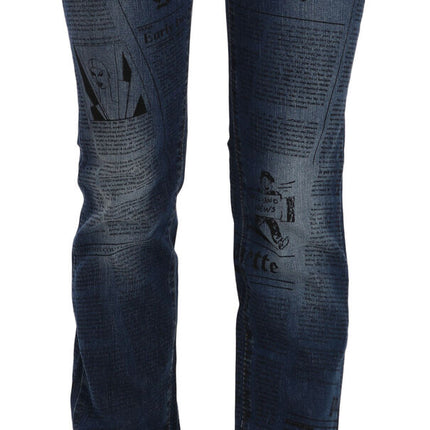 Denim magro magico blu gazzetta