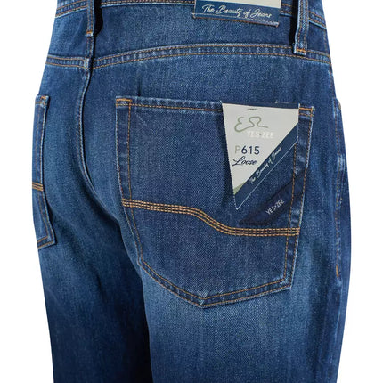 Chic Jeans de algodón azul de Fit Regular Fit For Men