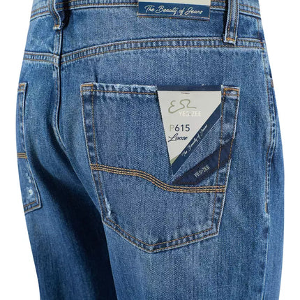 Blue Cotton Men Jeans