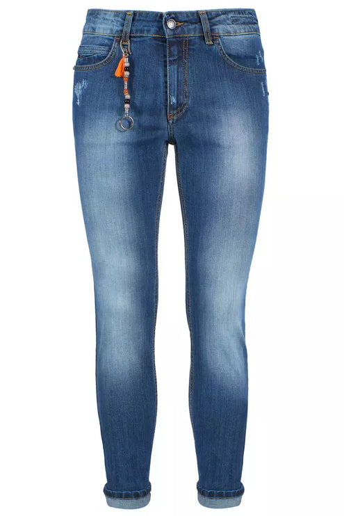 Chique Slim Fit heren jeans - veelzijdige blauwe denim