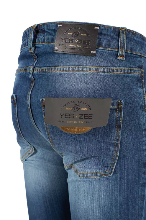 Chique Slim Fit heren jeans - veelzijdige blauwe denim