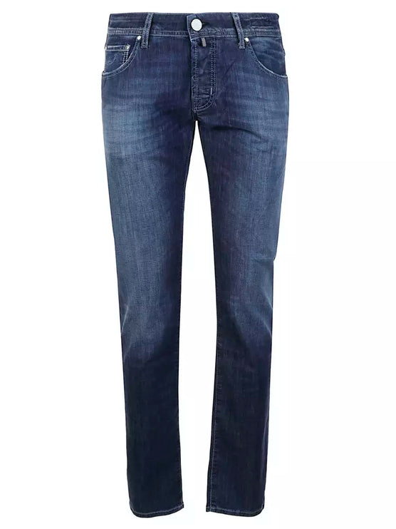 Elegante lichtblauwe stretch jeans