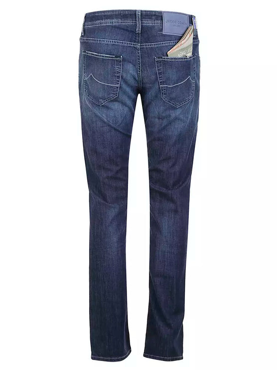 Elegante lichtblauwe stretch jeans