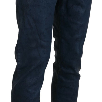 Chic Tapered Blue Denim Jeans