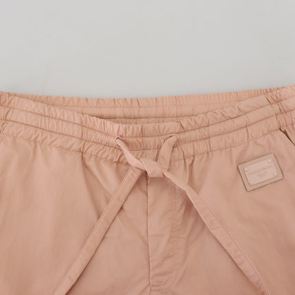 Elegant Peach Casual Sweatpants