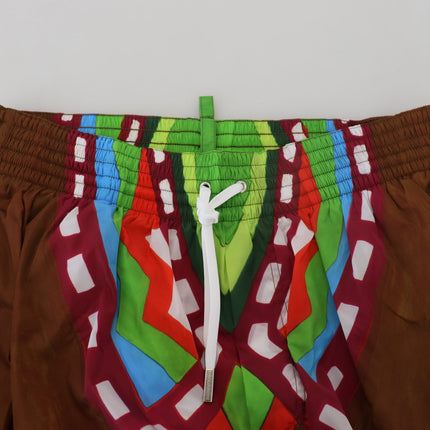 Pantalones cortos de natación impresos multicolores exclusivos