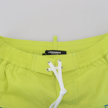 Boxer des shorts de natation vert bleu exquis