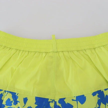 Boxer des shorts de natation vert bleu exquis