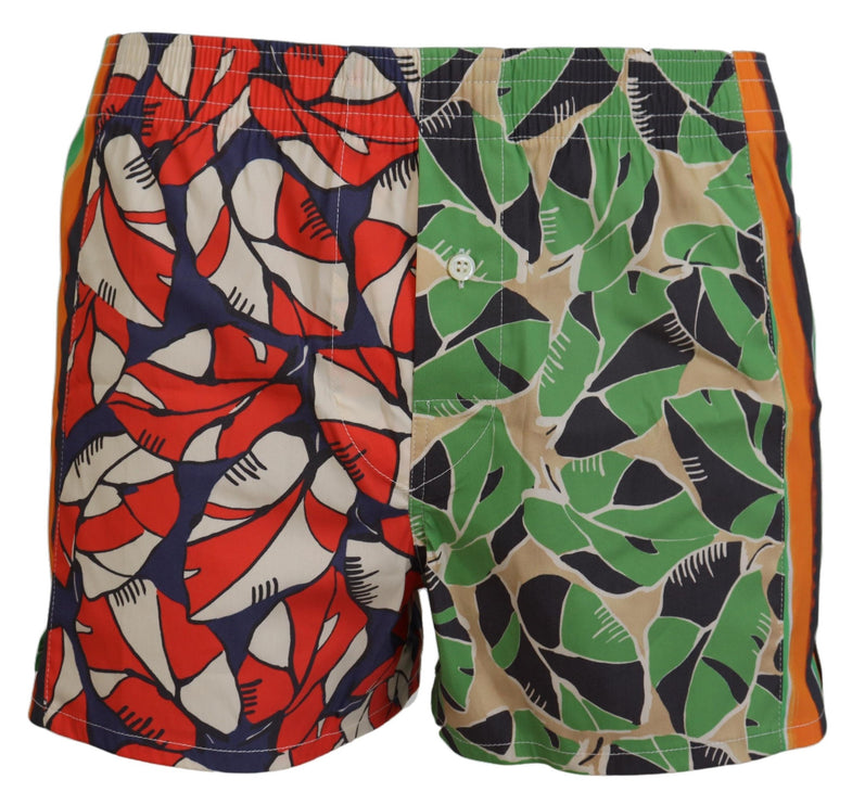 Pantalones cortos de natación de hombres florales multicolor