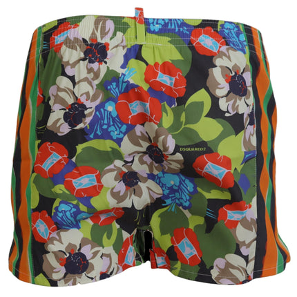 Pantalones cortos de natación de hombres florales multicolor