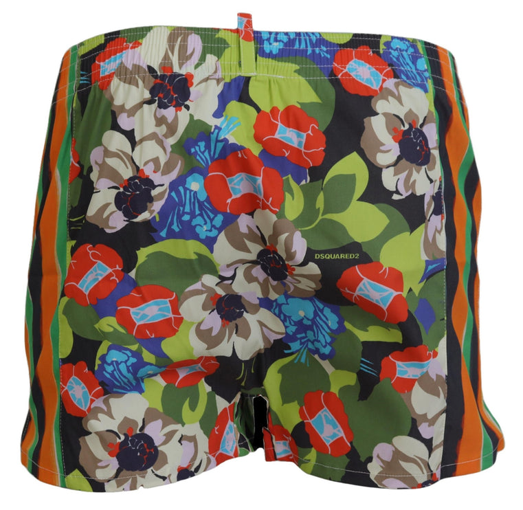 Pantalones cortos de natación de hombres florales multicolor