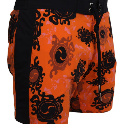 Boxer de shorts de natation orange chic pour hommes