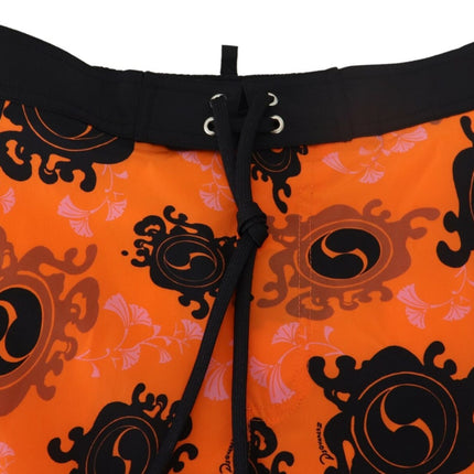 Boxer de shorts de natation orange chic pour hommes