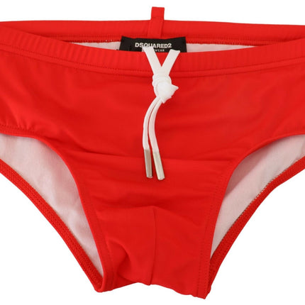 Informes de natación con estampado de ícono rojo