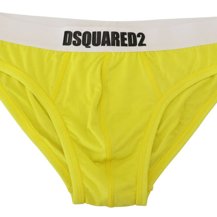 Chich Yellow Yellow Modal Stretch Men's Briefs