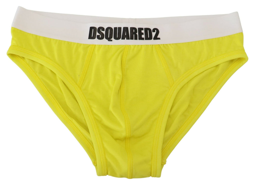 Chich Yellow Yellow Modal Stretch Men's Briefs