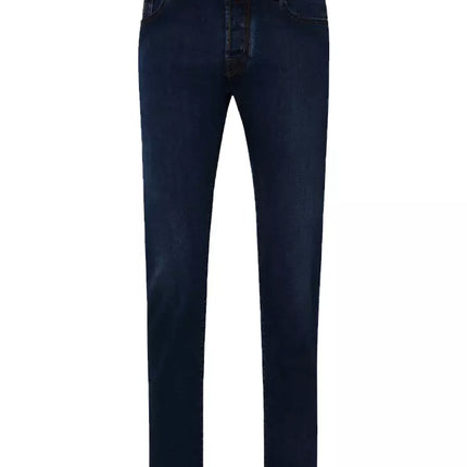 Blue Cotton Men Slim-fit Jean