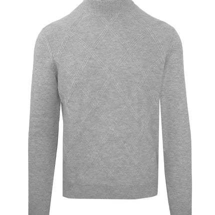 Elegant Wool-Cashmere Men's Turtleneck