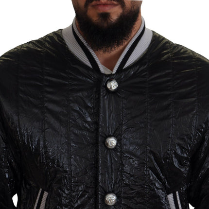 Veste de bombardier noir élégant