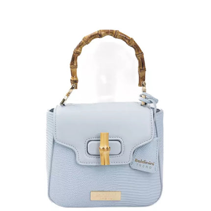 Élégant Sac à bandoulière bleu clair avec accents dorés