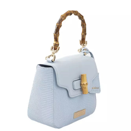 Élégant Sac à bandoulière bleu clair avec accents dorés