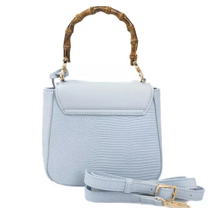 Élégant Sac à bandoulière bleu clair avec accents dorés