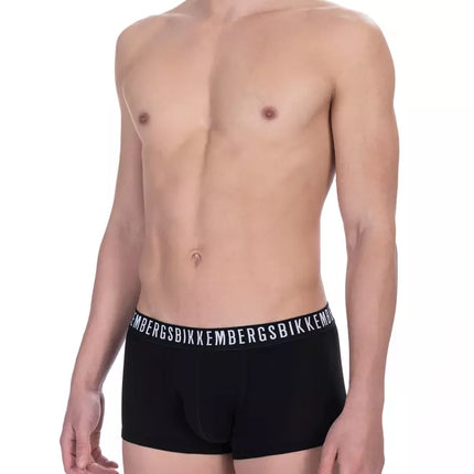 Black Cotton Men's Trunk