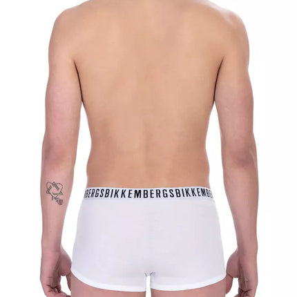 White Cotton Men Underwear Trunk Pack