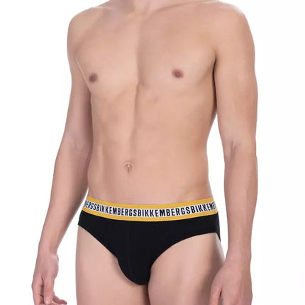 Black Cotton Men Brief