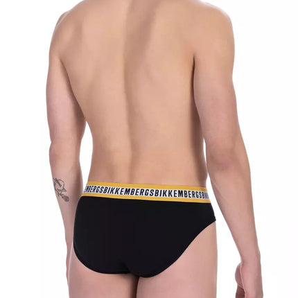 Black Cotton Men Brief