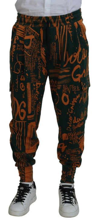 Pantalones de carga de jogger de mezcla de seda multicolor