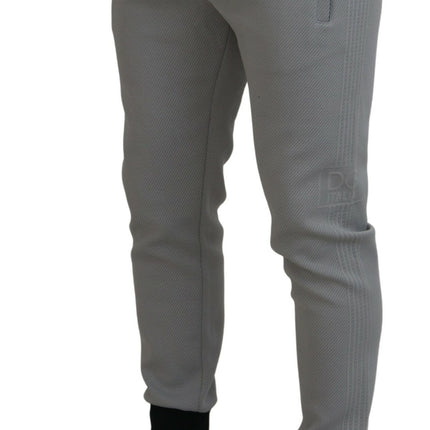 Elegantes pantalones de corredores grises