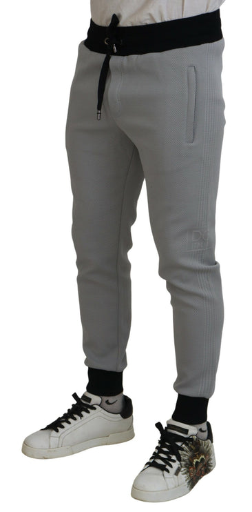 Elegantes pantalones de corredores grises