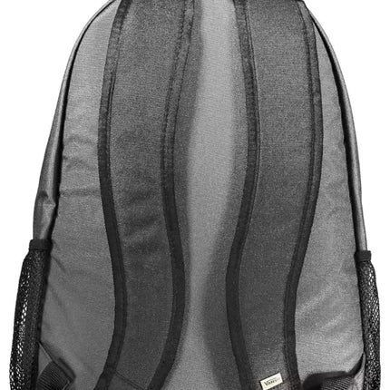 Gray Polyester Men Backpack