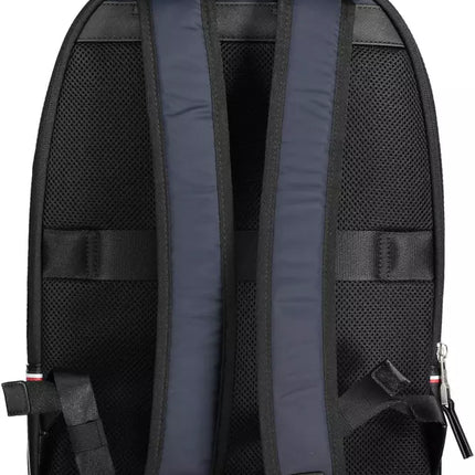 Blue Polyester Men Backpack