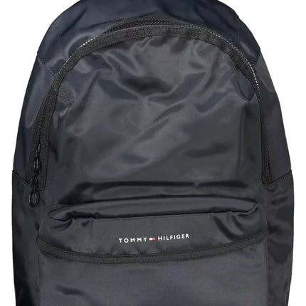 Blue Polyester Men Backpack