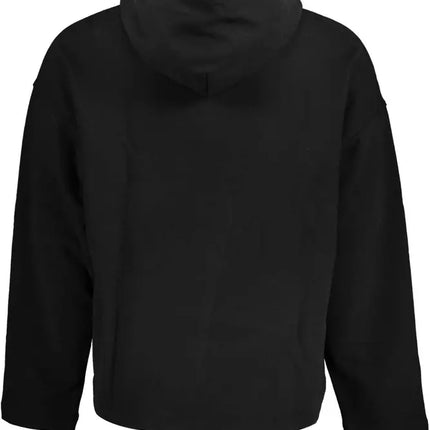 Black Cotton Men Sweater