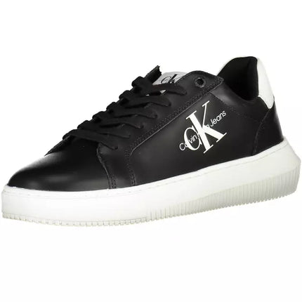 Black Leather Men Sneaker