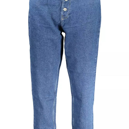 Blue Cotton Women Jeans