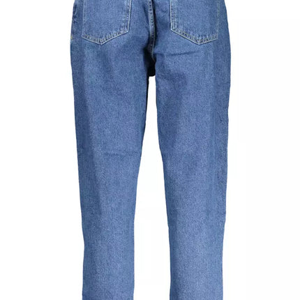 Blue Cotton Women Jeans