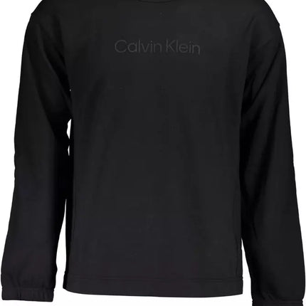 Black Cotton Men Sweater