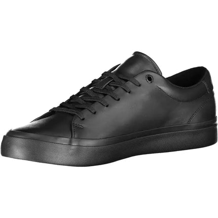 Black Leather Men Sneaker