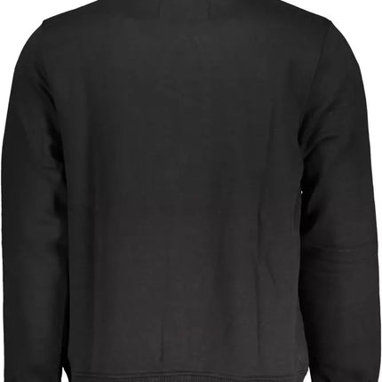 Black Cotton Men Sweater